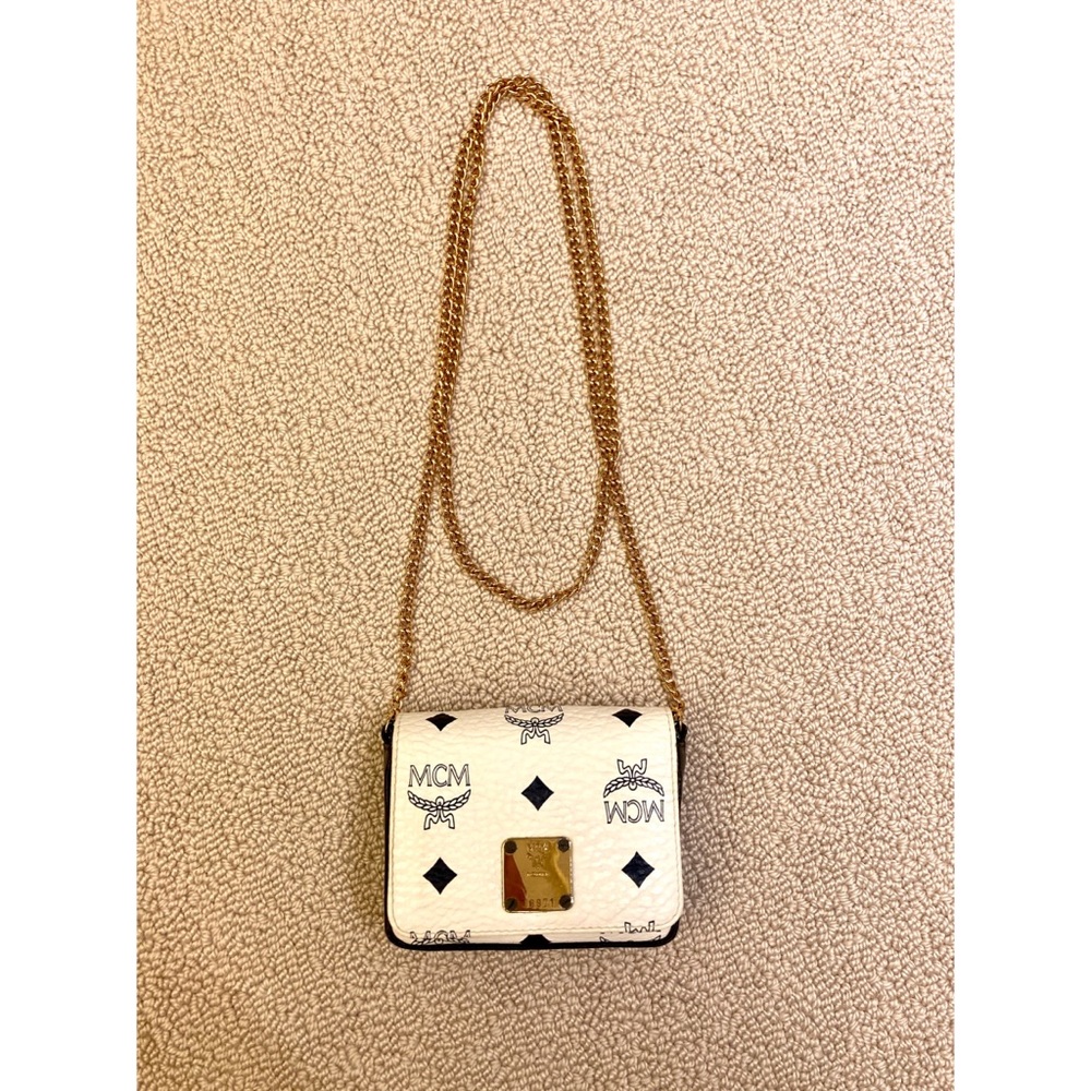 MCM rare vintage mini bag w/ gold chain